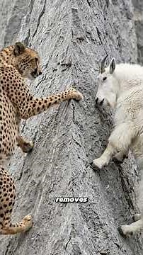 The Cheetah Runs at 112km/h. This Mountain Goat Ran Straight at a Cliff. The Cheetah Never Followed.
