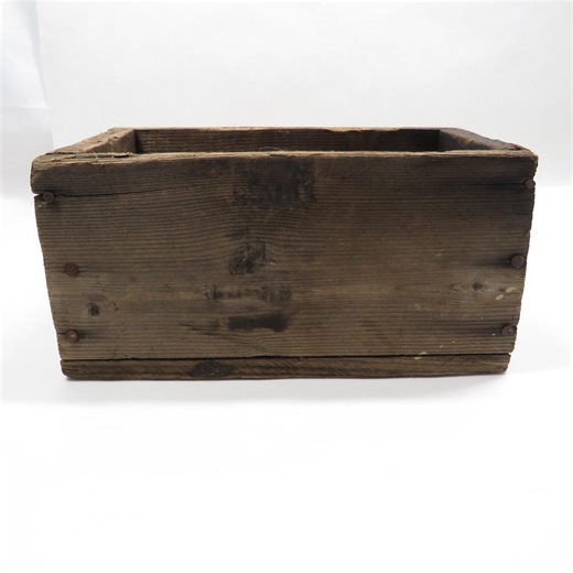 Wood Storage Box Primitive collectible Vintage Item
