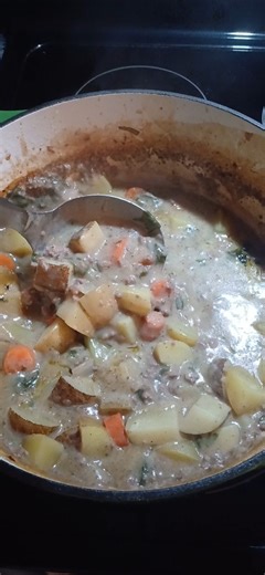 Beef & Potato Chowder #dinner #cooking #food #home #dutchoven #meals