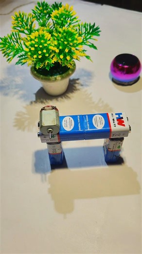 How To Connect DC Motor With 9V Battery ⚡ Mini Fan Wiring #Shorts #Part2