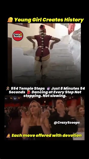 554 Temple Steps in 8 Minutes 😲🙏 | A Dance of Pure Devotion #trending #shorts #dance
