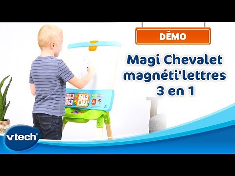 Magi Chevalet magnéti'lettres 3 en 1 - Tableau en bois reversible, 3-7 ans | VTech
