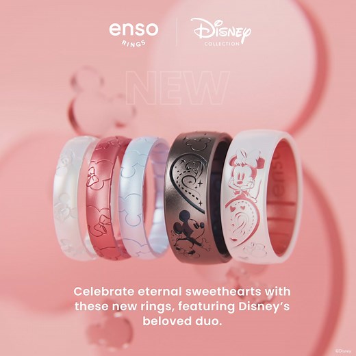 Shop the ULTIMATE Disney Collector’s Item!! New Disney Mickey Mouse & Minnie Mouse rings are here… say cheers! 💍✨ | Enso Rings