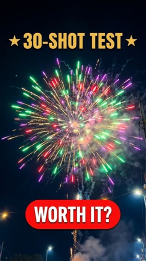 We Tested a 30-Shot Multicolor Firework (Worth It?)