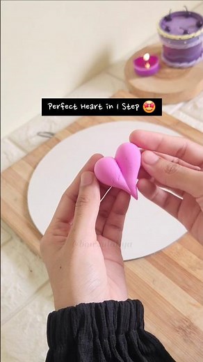 1 Simple Step to Make a Perfect Clay Heart! 😍 DIY Clay Hack