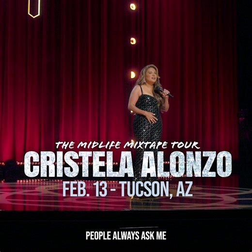 TUCSON, AZ Don't miss Cristela Alonzo this Friday, February 13th! Cristela’s brand new stand-up show dives into the highs and lows of midlife, proving that every chapter deserves its own laugh track. Grab your 🎟 tickets now for a night of unforgettable comedy! | Cristela Alonzo