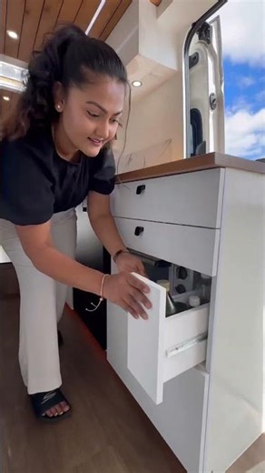 Took us 10 months to convert a van to a little home on wheels #projectvanlife #vanlife #campervan