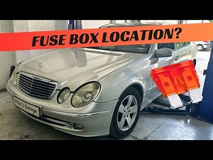 Mercedes W211 Fuse Box and Relay Panel location E200 E220 E270 E280 E320