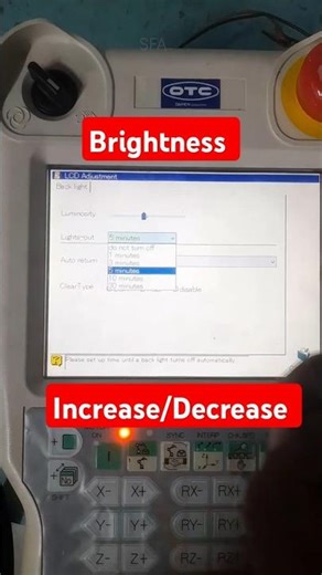 Brightness Increase/Decrease In OTC ROBOT