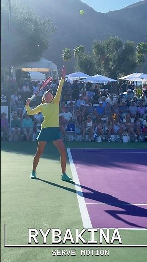 Tennis serve motion Rybakina