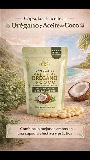 ¿cómo usar las cápsulas de coco con orégano?