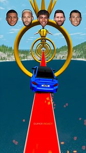 228K views · 2.3K reactions | CR7 vs Messi vs Yamal vs Mbappe vs Narrow Bridge - BeamNG.drive #shorts | SuperReact | Facebook