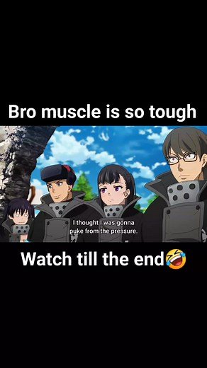 13K views · 56 reactions | Peak muscle  -Fire Force #firefighter #fireforce #fireforceseason3 #anime #animeart #animememes #animeedit #wth #muscle #comedy | Some Random Døujin V2 | Facebook