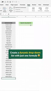 Create Dynamic Drop-Downs Using OFFSET and COUNTA | Data Driven Insights