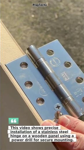 Perfect Door Hinge Installation with Power Drill #woodworking #tools #diy
