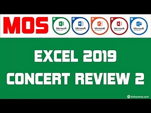 Excel 2019 - Concept Review 2