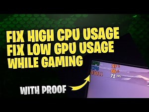 How To Fix High CPU & Low GPU Usage While Gaming 2020 (ALL GAMES)