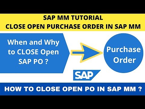 HOW TO CLOSE OPEN PURCHASE ORDER IN SAP II CLOSING PROCESS OF OPEN SAP PURCHASE ORDER IN SAP MM II