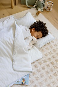 XL Organic Toddler Nap Mat With Blanket & Pillow – Nap Mat With Carrying Matching Bag – Daycare, Preschool, Washable, Blue Stripe for Boy - Etsy