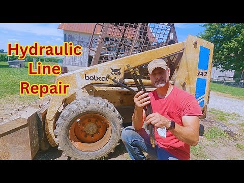 Bobcat Skid Loader Hydraulic Leak Repair