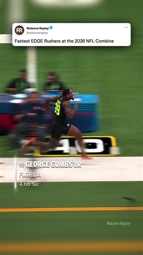 Top 40-Yard Dash Times by EDGE Rushers at the Combine