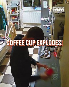 61K views · 67 reactions | Cup explodes while lad is making a coffee ☕️ | LADbible New Zealand | Facebook