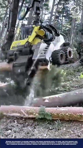 Smart Tree Harvesting Machine Innovation with Automatic De-limbing and Rapid Sawing Technology