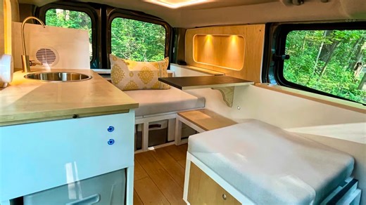 This Versatile Micro Camper Van Cleverly Blends Comfort, Functionality, and Aesthetics