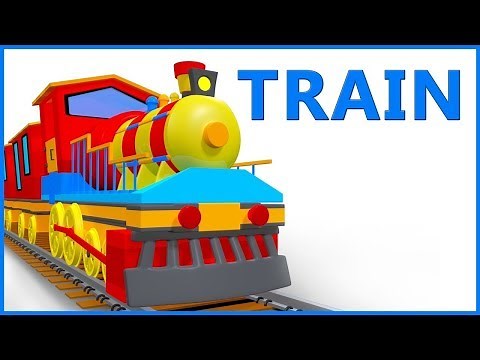 Train Cartoon Video Rhymes For Children | Poems For Kids