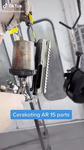 Cerakoting AR 15 parts!! 😎 #hydrographics #customcoating #cerakote #cerakotechick #cerakoteprep #custompainting #VansCheckerboardDay