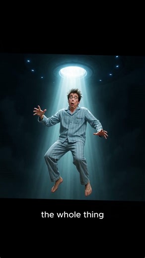 When aliens finally abduct you 👽😂 #SciFiComedy #Aliens #FunnyShort