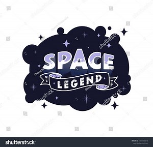 Space Legend Vector Lettering Isolated On Stock Vector (Royalty Free) 1569745513 | Shutterstock