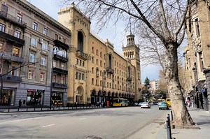 Rustaveli Avenue in Tbilisi, Georgia