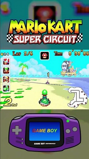 Mario Kart: Super Circuit (GBA) Gameplay