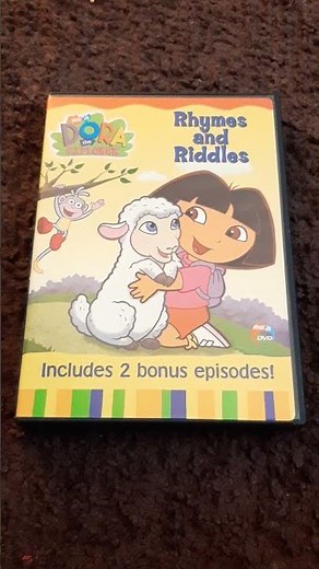 Dora the explorer rhymes and riddles dvd unboxing