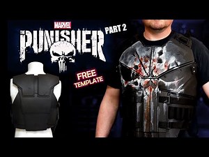 How to Make a Punisher Cosplay Vest - Free Foam Templates Daredevil Reborn Cosplay Foam Armor Part 2