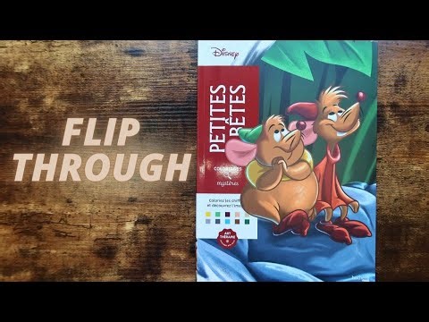 new disney mystery coloring book flip through | petities betes (little beasts)!