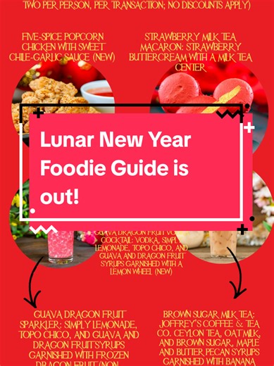 Explore the 2026 Lunar New Year Foodie Guide