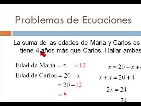 Problemas de Ecuaciones de Primer grado ejemplo 02
