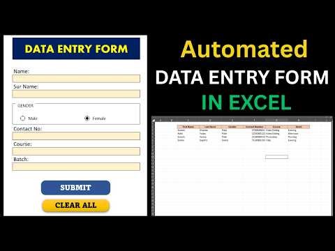 “Excel లో Automated Data Entry Form ఎలా తయారు చేయాలి? Step-by-Step Tutorial in Telugu”