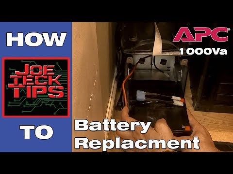 HOW TO | APC SMART UPS 1000va Battery replacement | JoeteckTips