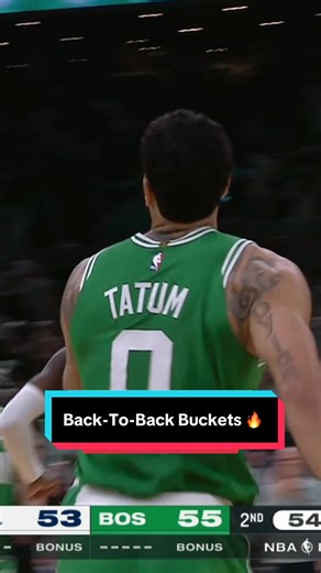 Jayson Tatum Makes Impact With Back-to-Back Buckets
