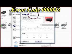 Epson L3110 Error Code 000043 | Epson L3210/L3200/ L3100/ L3110/ L3150 Error Code 000043 Fix 100%