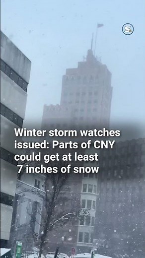 Winter storm watch issued for Central NY: 7 inches of snow could fall