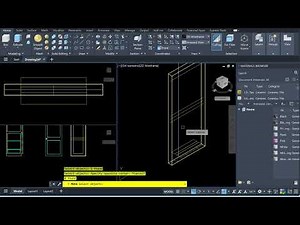 AutoCAD Door Panel- 3d build tutorial