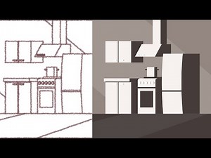 Create a Flat Design Modern Kitchen Illustration with Inkscape