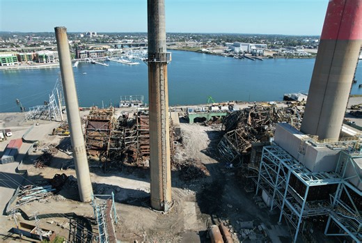 'Oh my God. That's not what I expected': Bridgeport power plant wreckage stuns onlookers