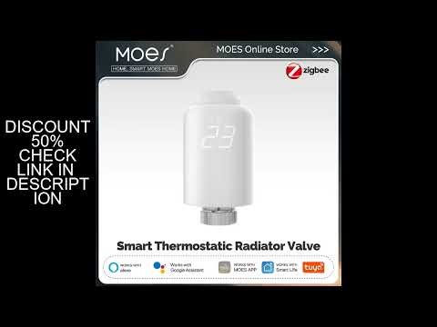 MOES TRV Tuya ZigBee Thermostatic Radiator Valve SmartLife Wireless Remote Heating Temperature Contr
