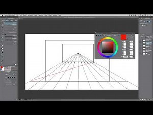 How to Draw an Evenly Spaced Grid Pattern Using One Point Perspective