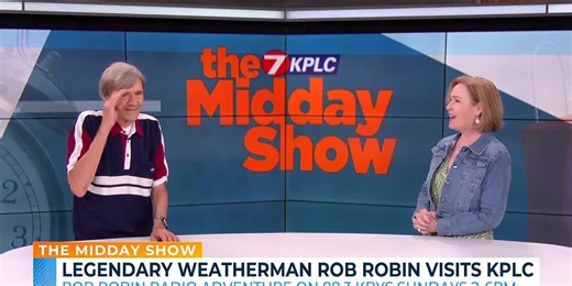 Legendary weatherman Rob Robin visits KPLC studio